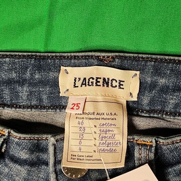 NWT L'AGENCE Margot Jean Light Vintage 25 - Picture 3 of 5